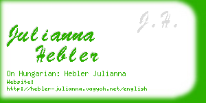 julianna hebler business card